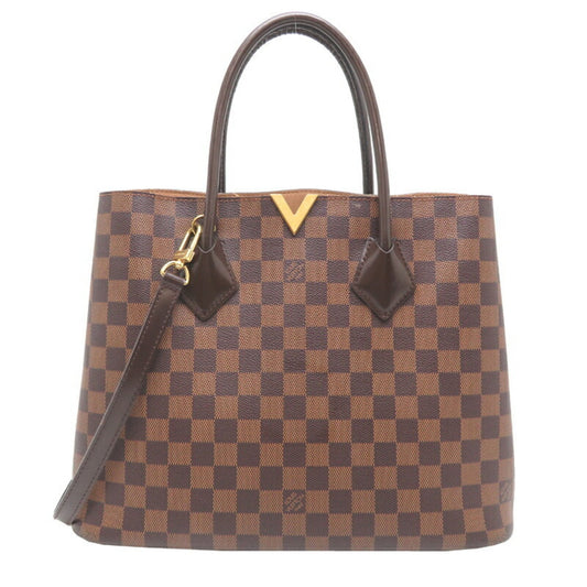 Louis Vuitton Kensington, Brown, Canvas, handbag