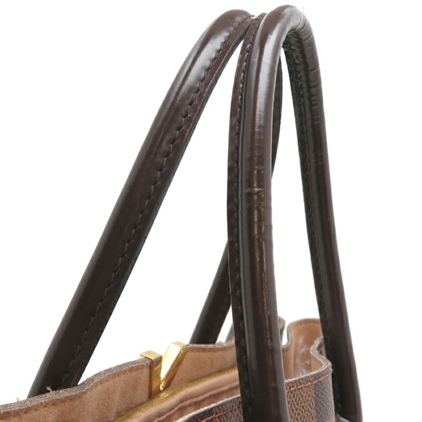 Louis Vuitton Kensington, Brown, Canvas, handbag