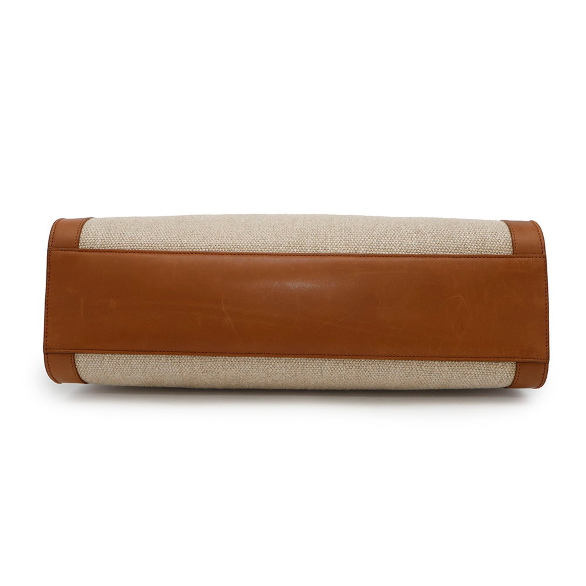Saint Laurent Sac de jour, "BEIGE, BROWN", "CANVAS, LEATHER", tote