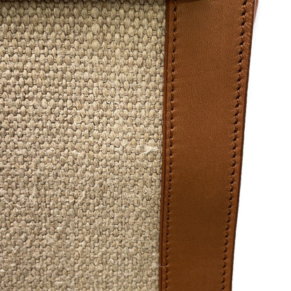 Saint Laurent Sac de jour, "BEIGE, BROWN", "CANVAS, LEATHER", tote