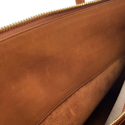 Saint Laurent Sac de jour, "BEIGE, BROWN", "CANVAS, LEATHER", tote