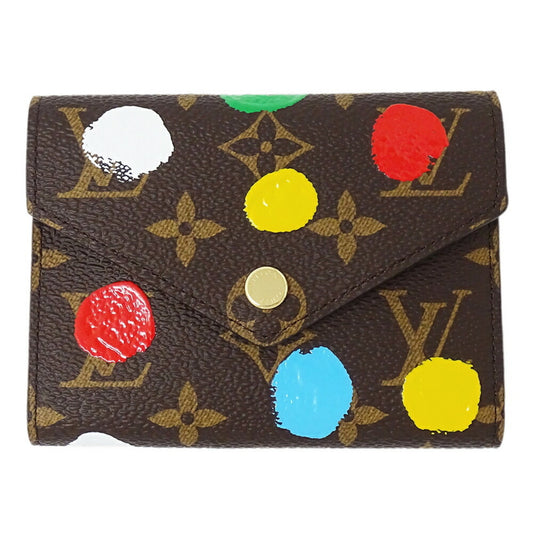 Louis Vuitton Portefeuille Victorine, Brown, Canvas, wallet