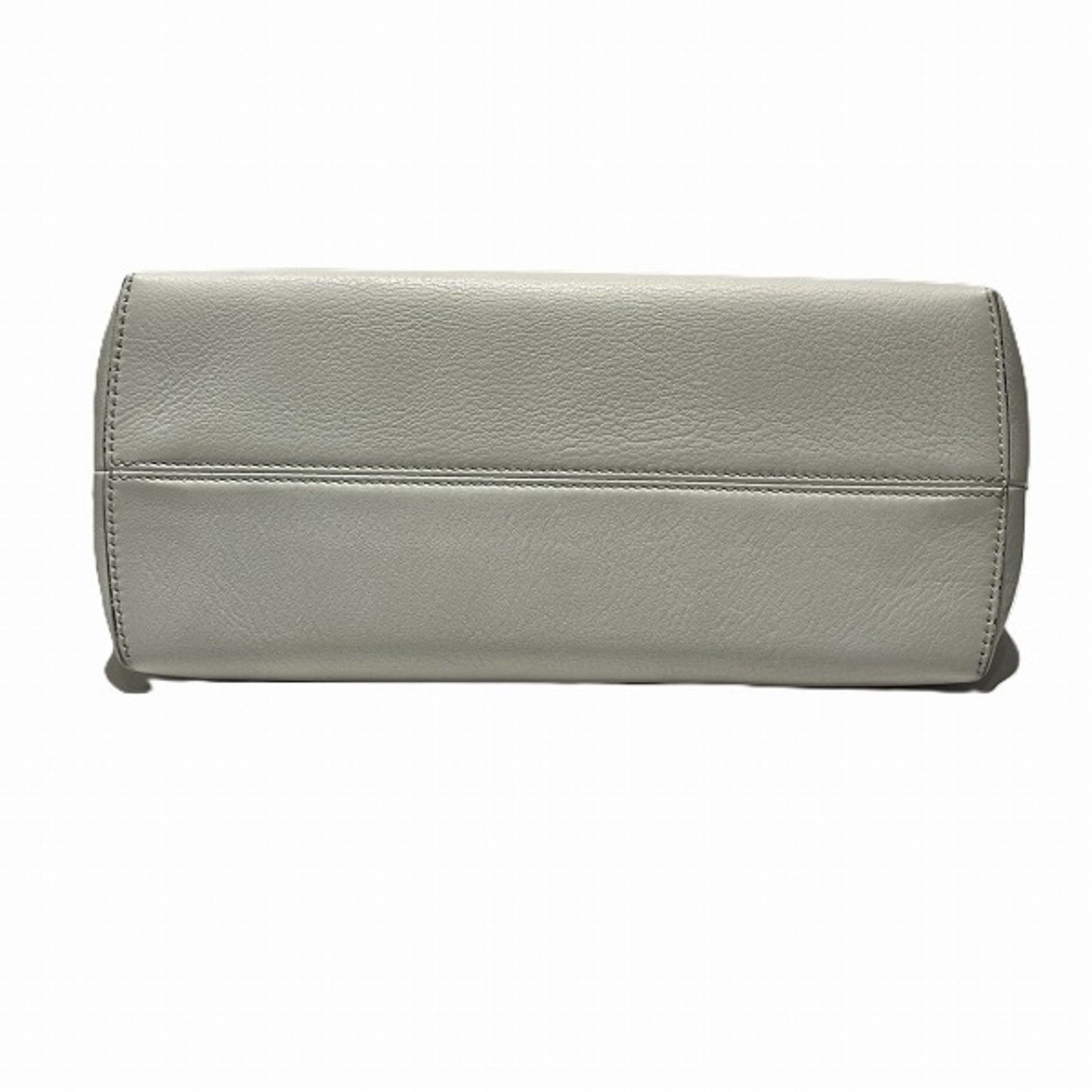 Fendi By The Way, White, Leather, handbag