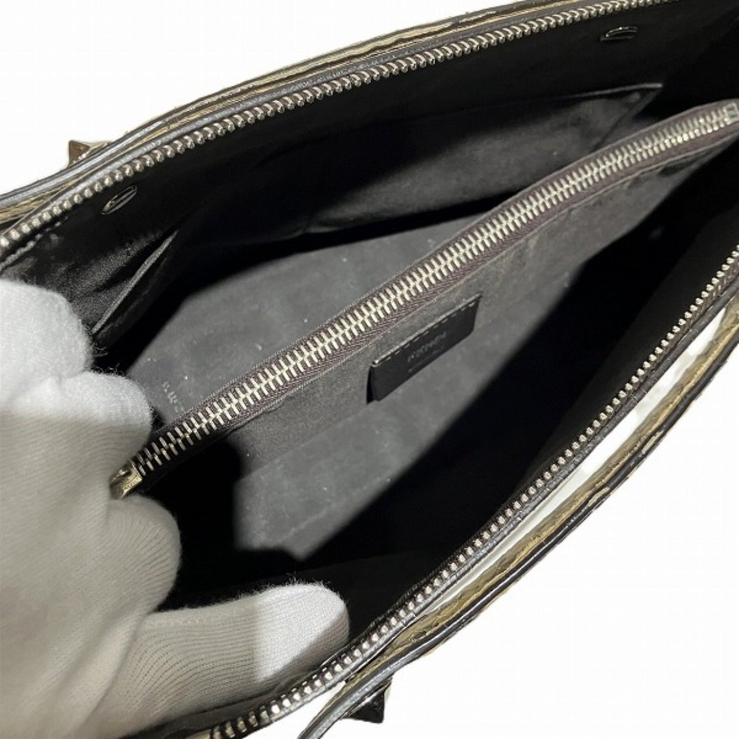 Fendi By The Way, White, Leather, handbag