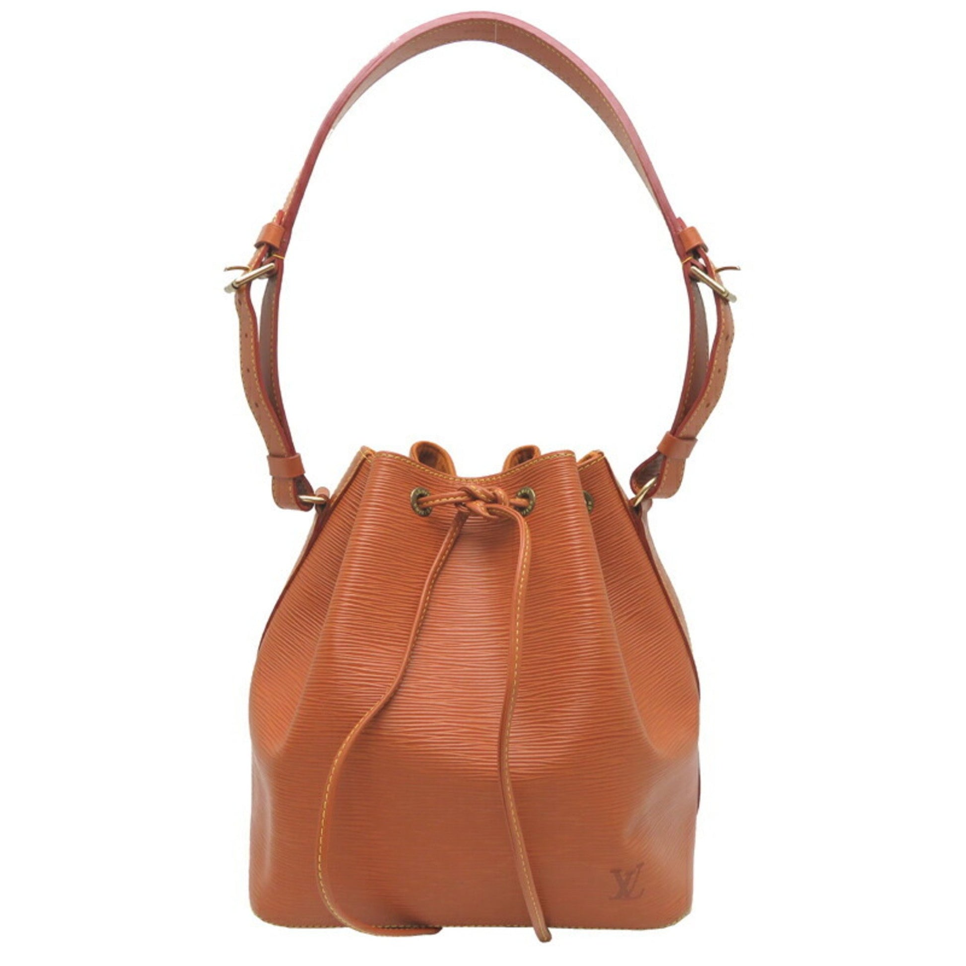 Louis Vuitton Petit Noé, Brown, Leather, shoulder