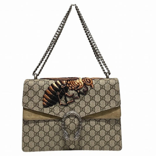Gucci Dionysus, Beige, "CANVAS, LEATHER", shoulder