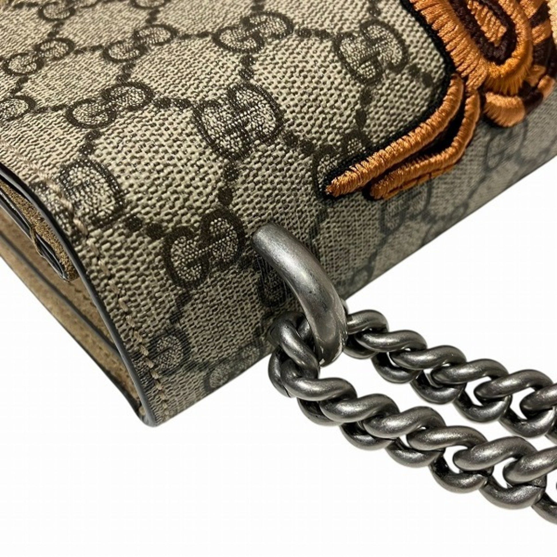 Gucci Dionysus, Beige, "CANVAS, LEATHER", shoulder