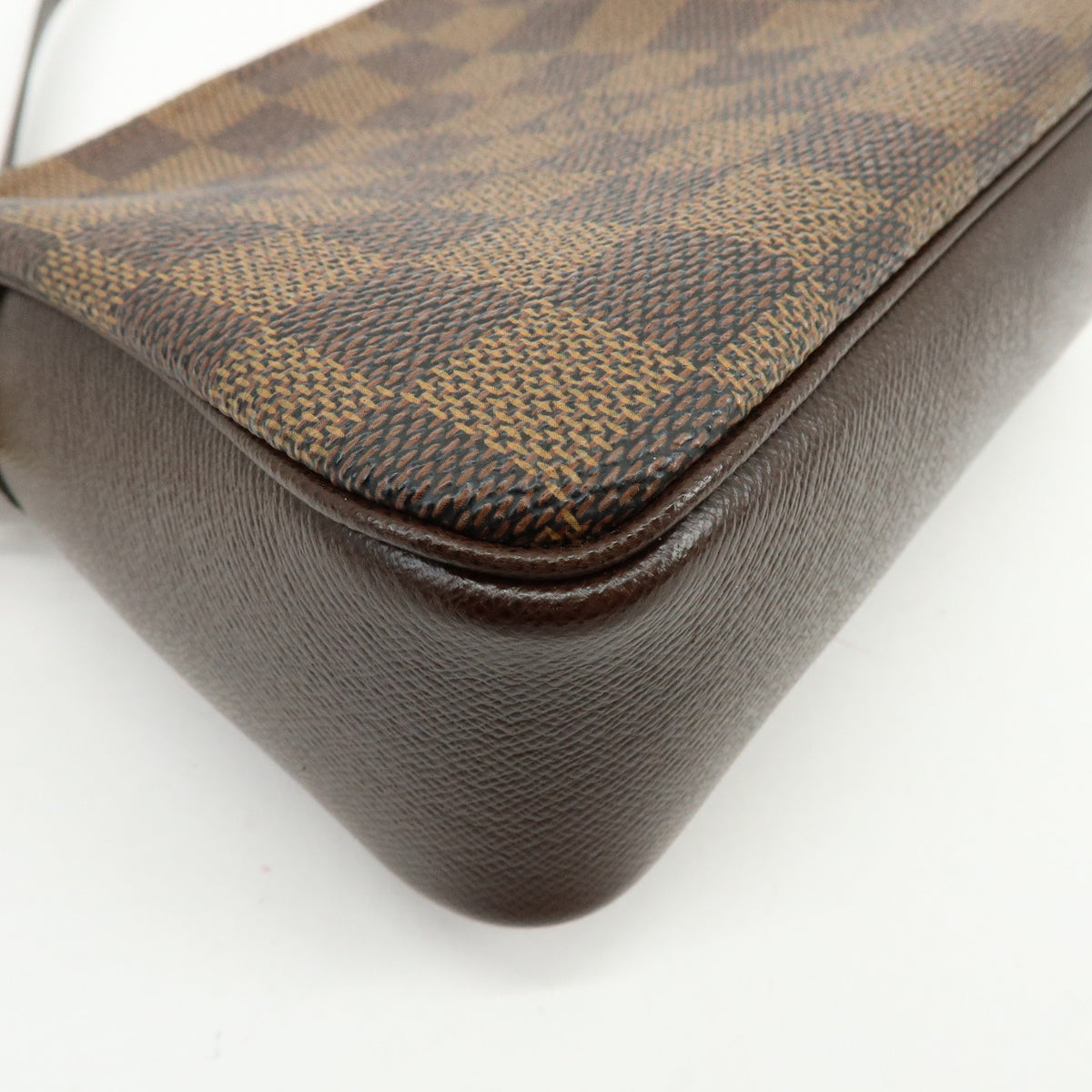 Louis Vuitton Trousse Make Up Damier, Brown, Canvas, Clutch