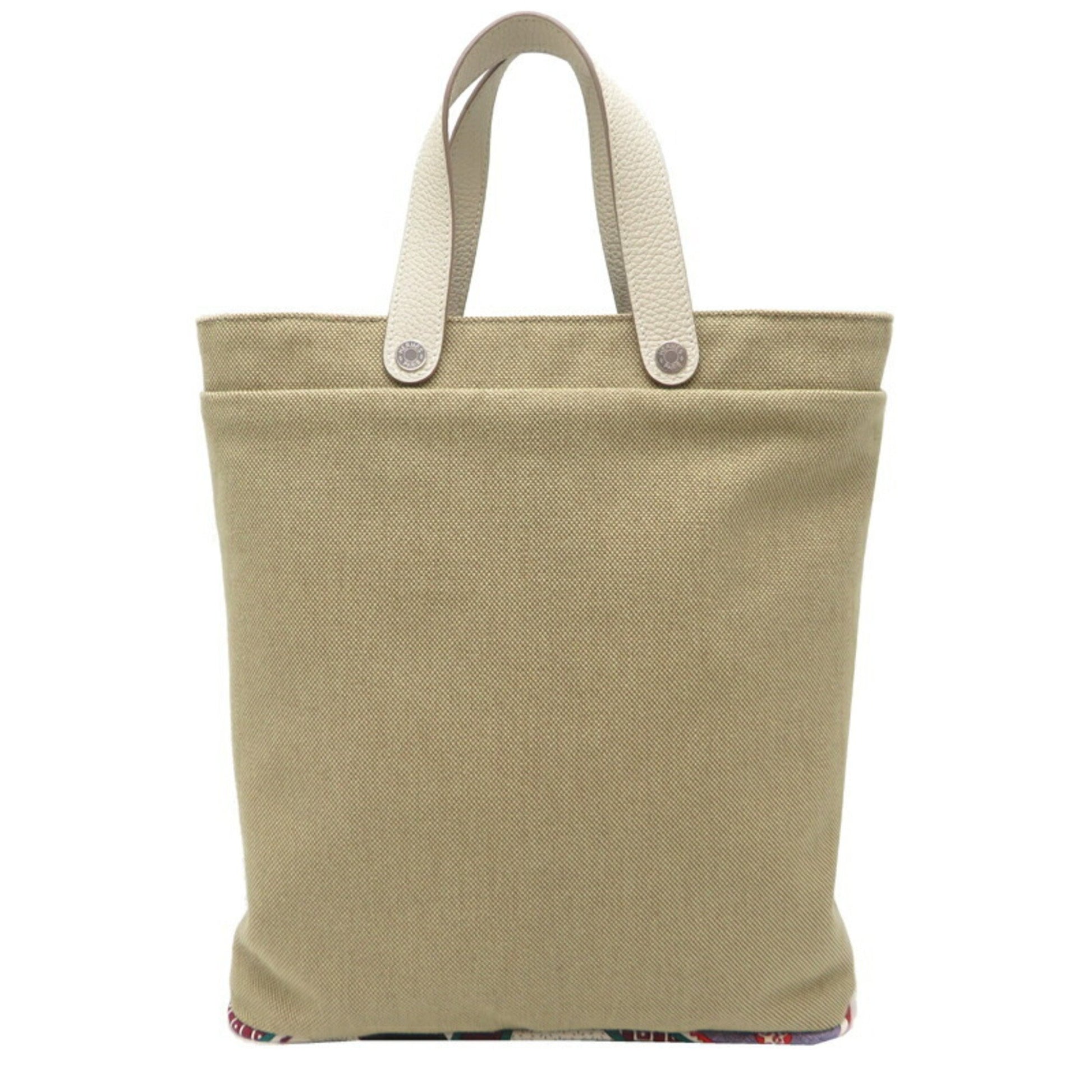 Hermès Petit H, Beige, Canvas, tote