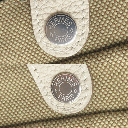 Hermès Petit H, Beige, Canvas, tote