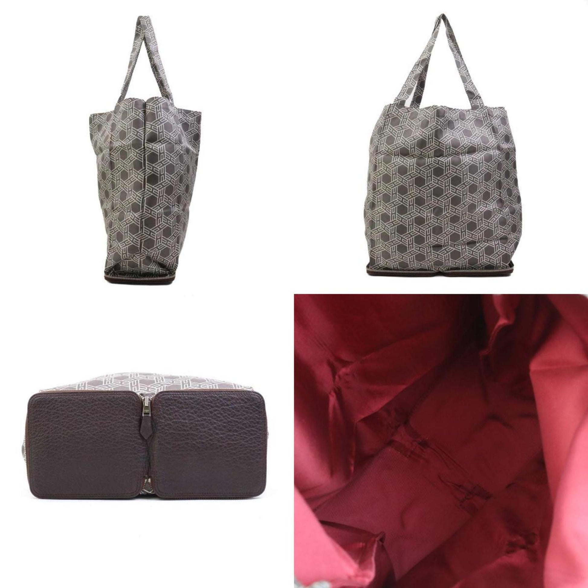 Hermès Silky Pop, Brown, Leather, tote