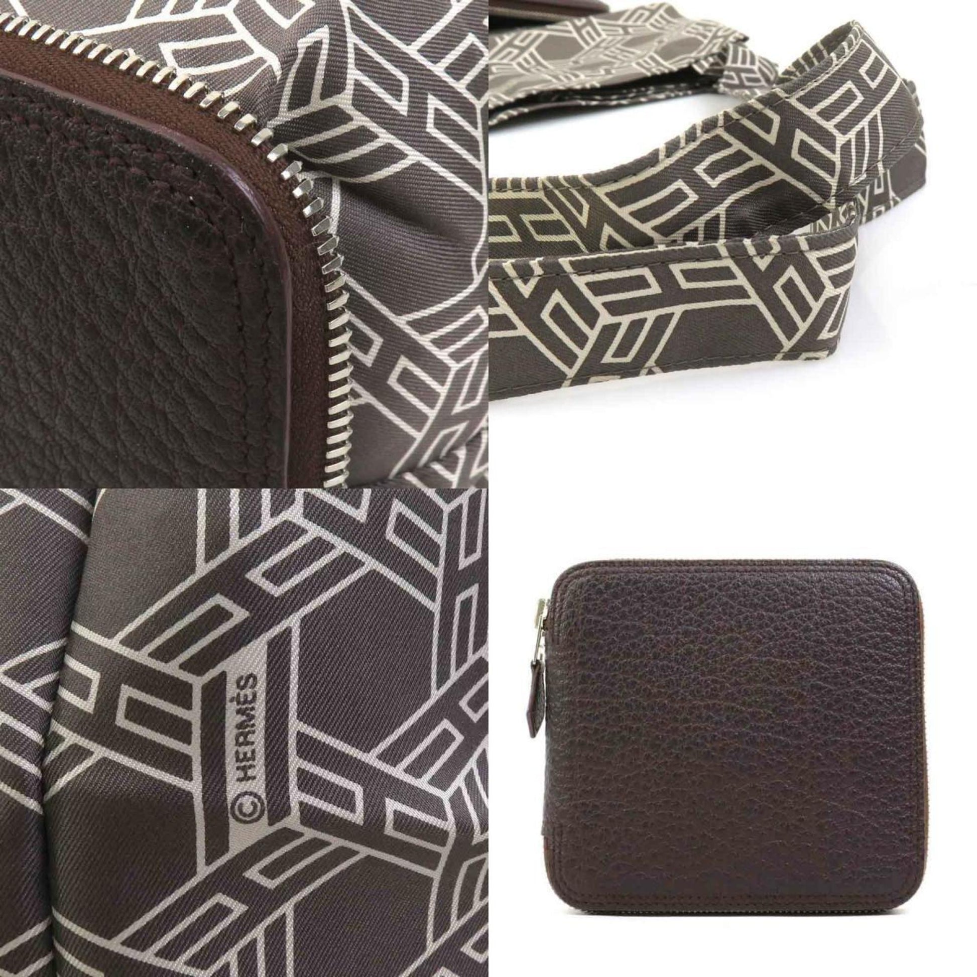 Hermès Silky Pop, Brown, Leather, tote