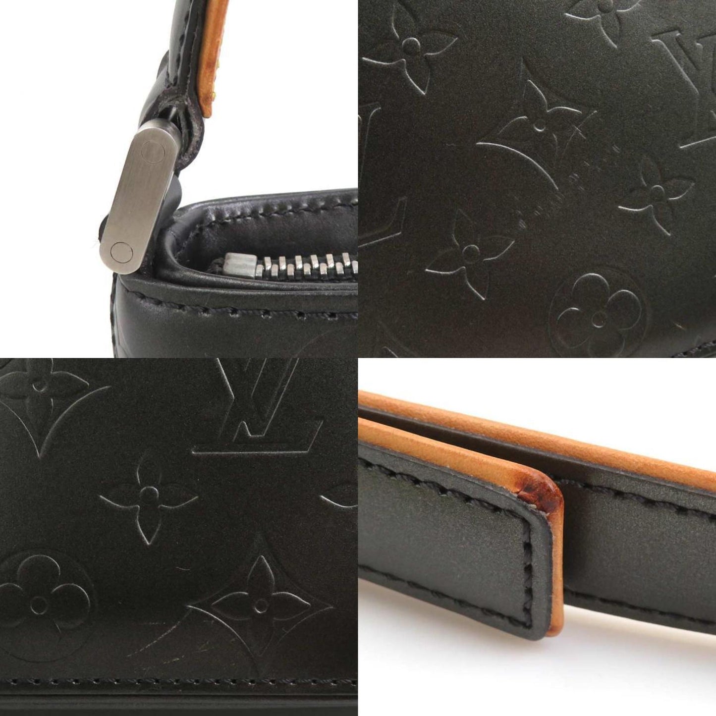 Louis Vuitton Alston, Black, Canvas, shoulder