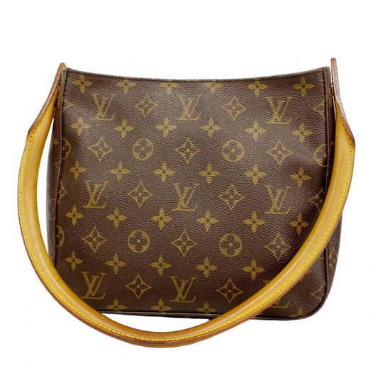 Louis Vuitton Looping MM, Brown, Canvas, shoulder