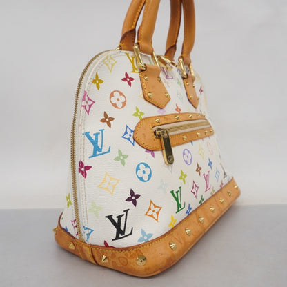 Louis Vuitton Alma, White, Canvas, handbag