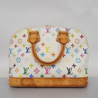 Louis Vuitton Alma, White, Canvas, handbag