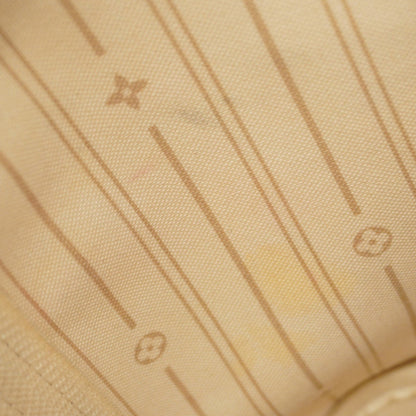 Louis Vuitton Neverfull PM, White, Canvas, tote