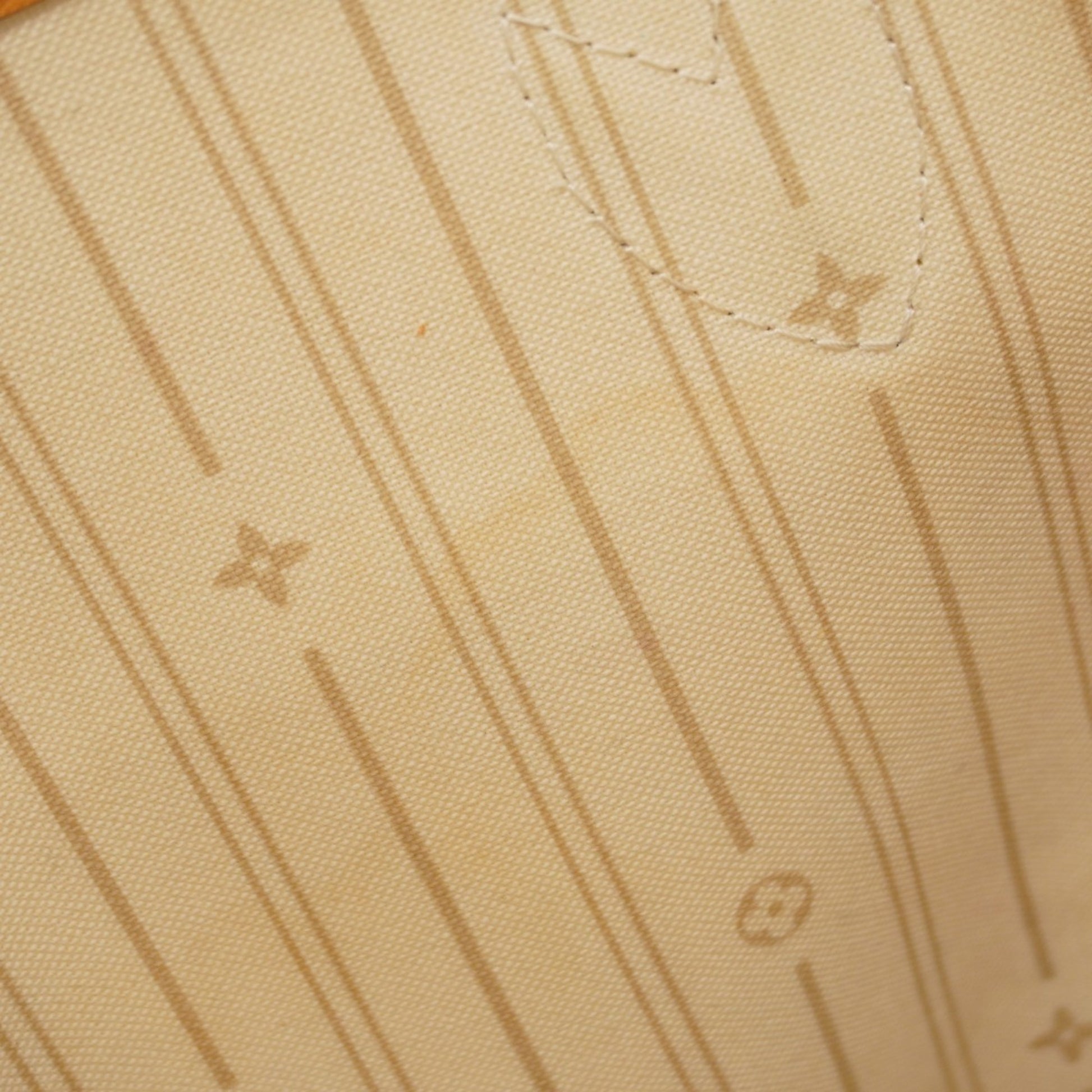 Louis Vuitton Neverfull PM, White, Canvas, tote