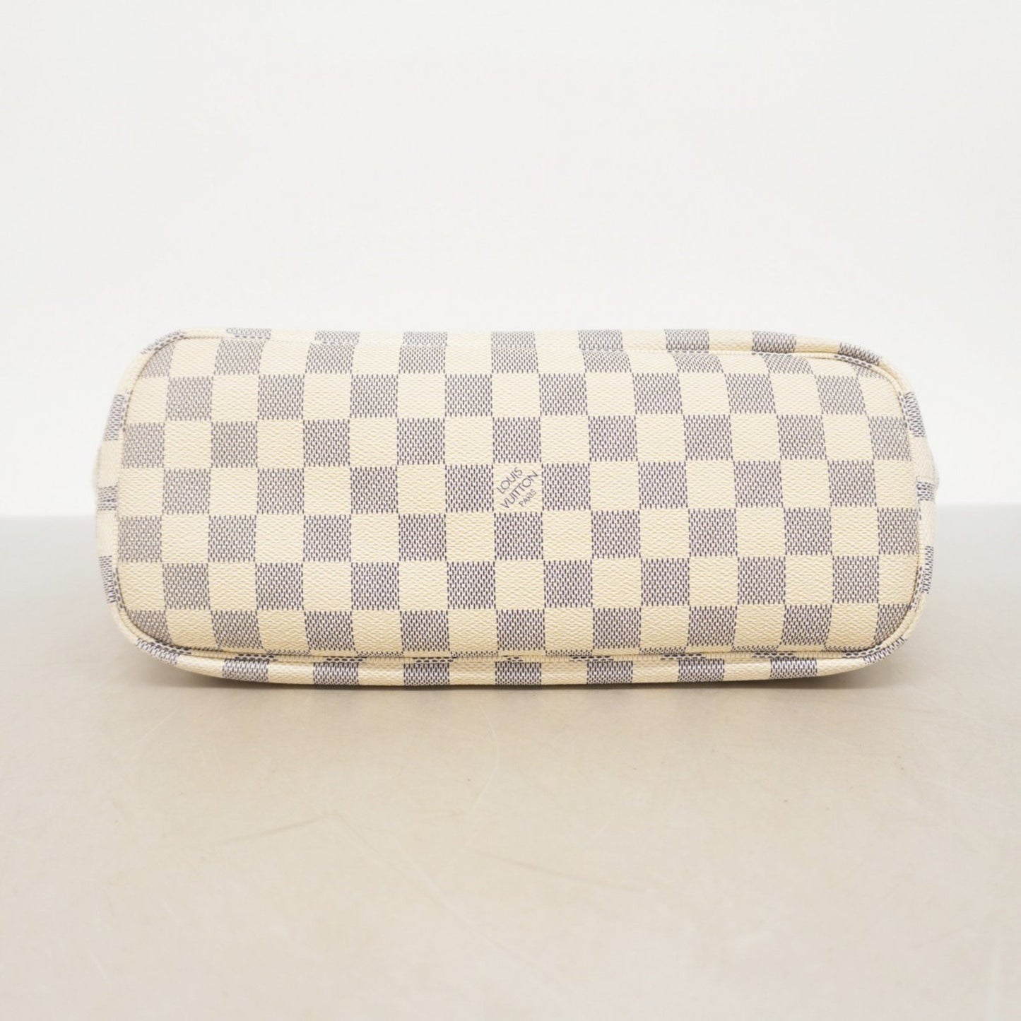 Louis Vuitton Neverfull PM, White, Canvas, tote