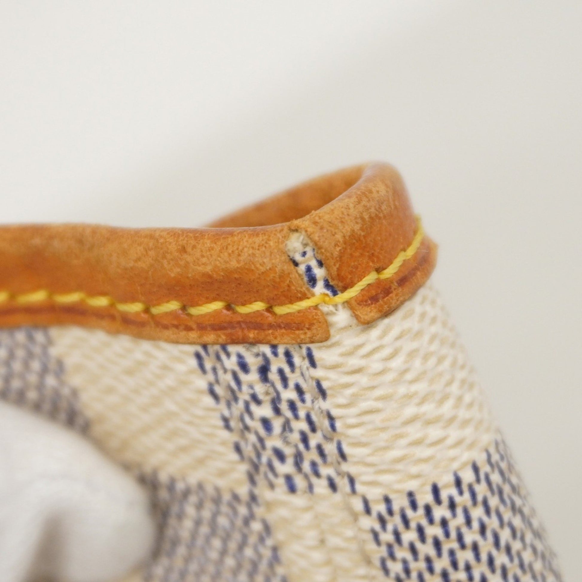 Louis Vuitton Neverfull PM, White, Canvas, tote