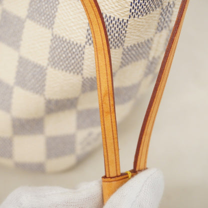Louis Vuitton Neverfull PM, White, Canvas, tote