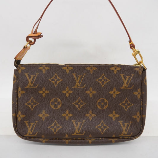 Louis Vuitton Pochette Accessoire, Brown, Canvas, clutch