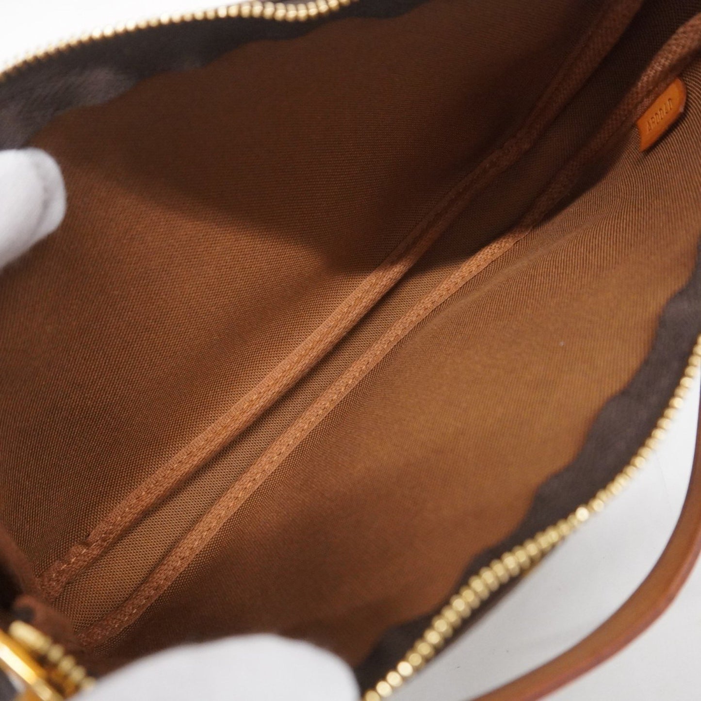 Louis Vuitton Pochette Accessoire, Brown, Canvas, clutch