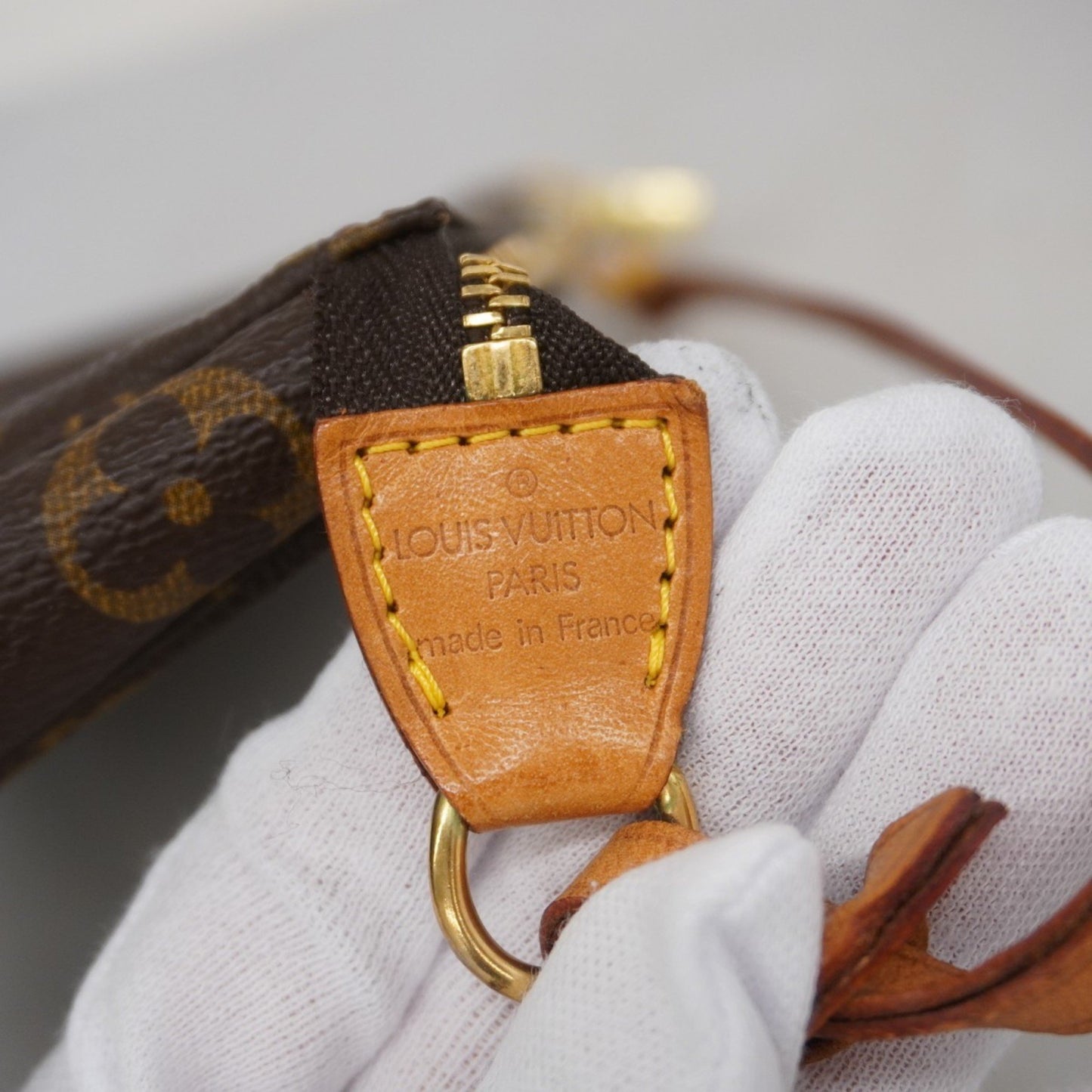Louis Vuitton Pochette Accessoire, Brown, Canvas, clutch