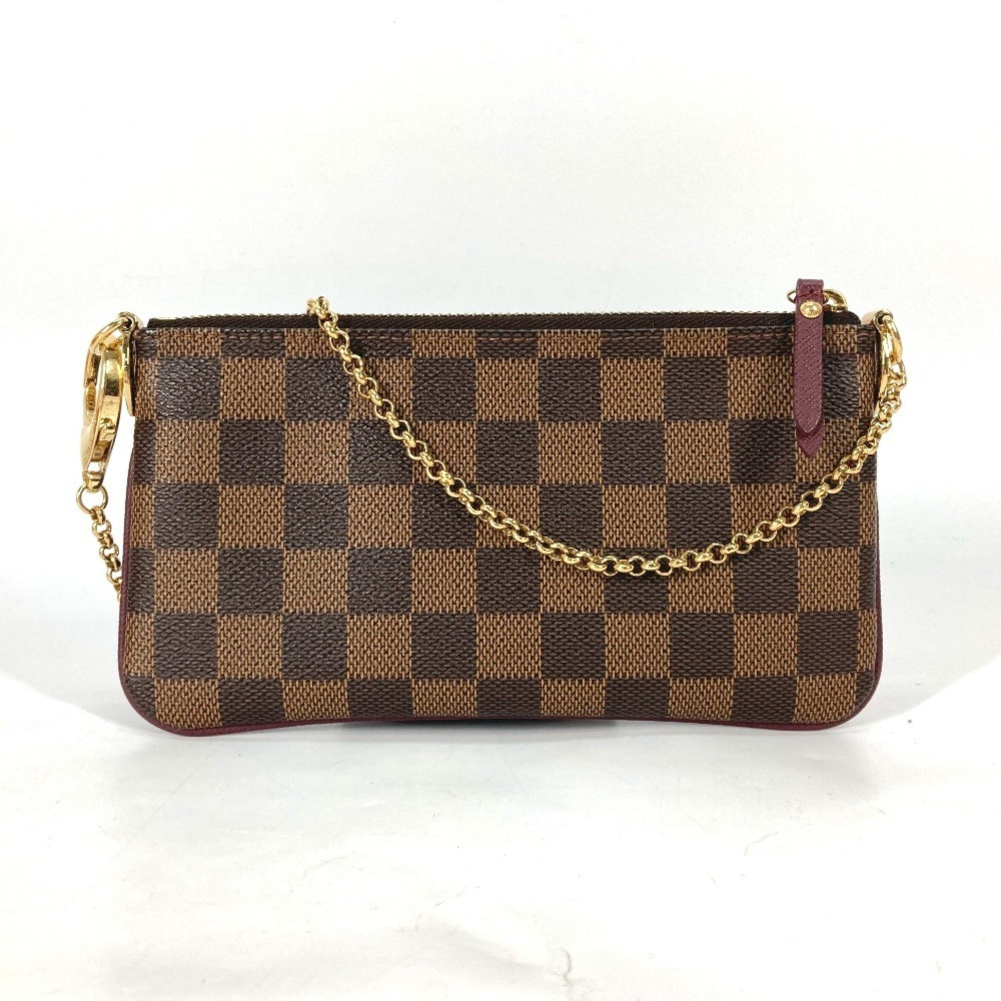 Louis Vuitton Milla, Brown, Canvas, clutch