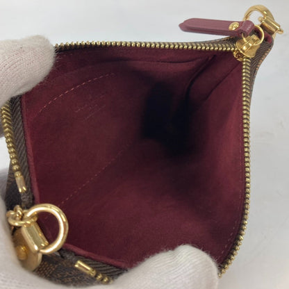 Louis Vuitton Milla, Brown, Canvas, clutch