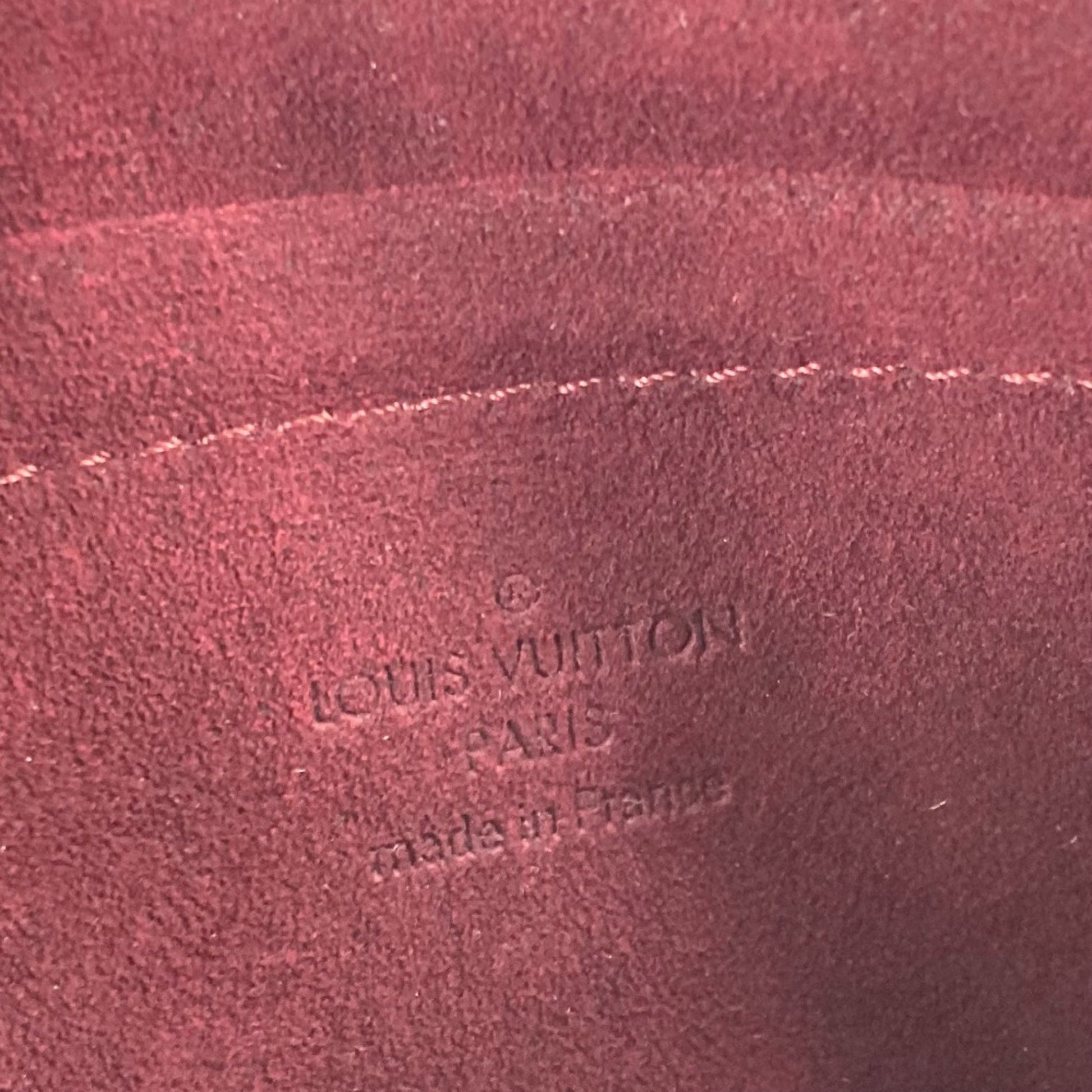 Louis Vuitton Milla, Brown, Canvas, clutch