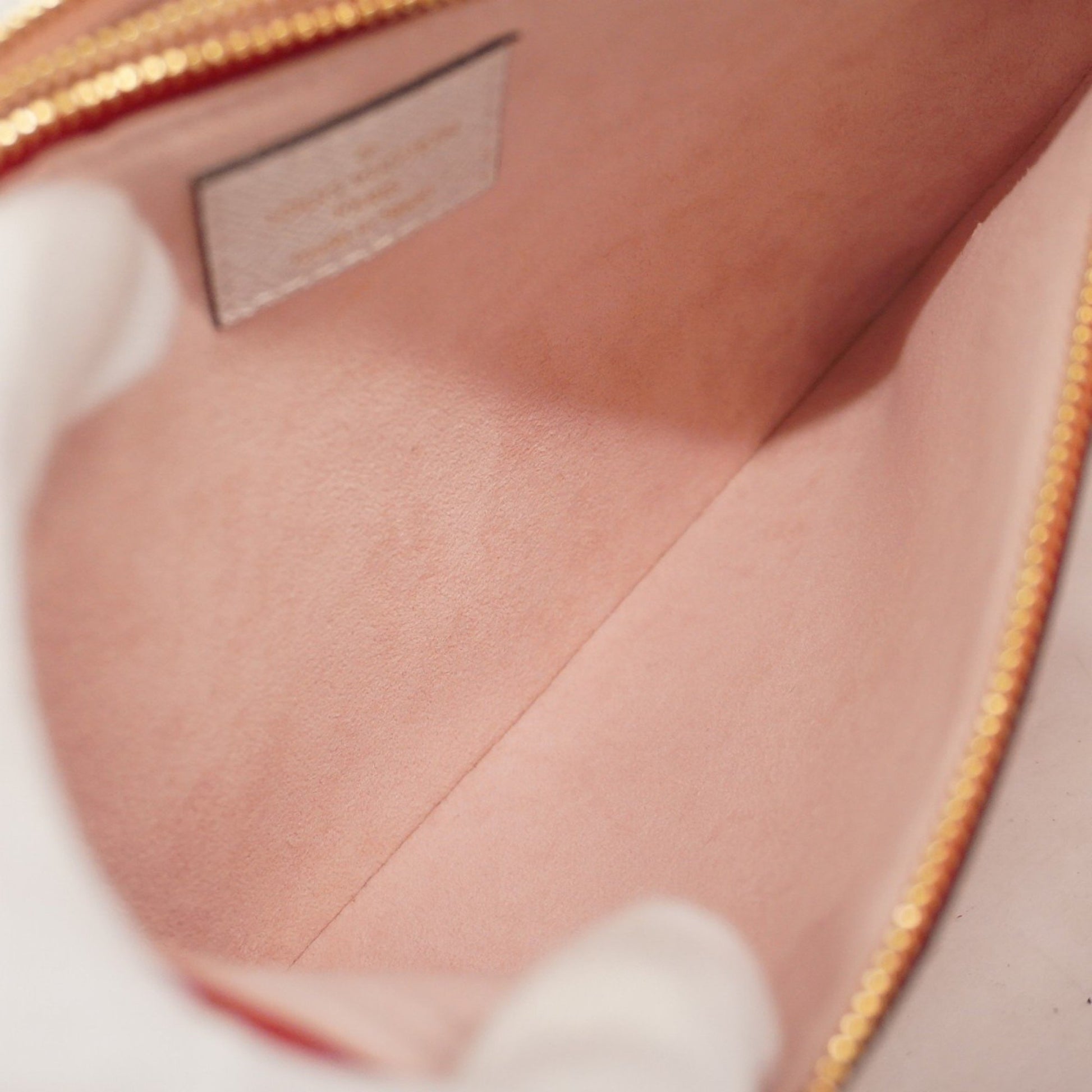 Louis Vuitton Double Zip, Red, Canvas, clutch