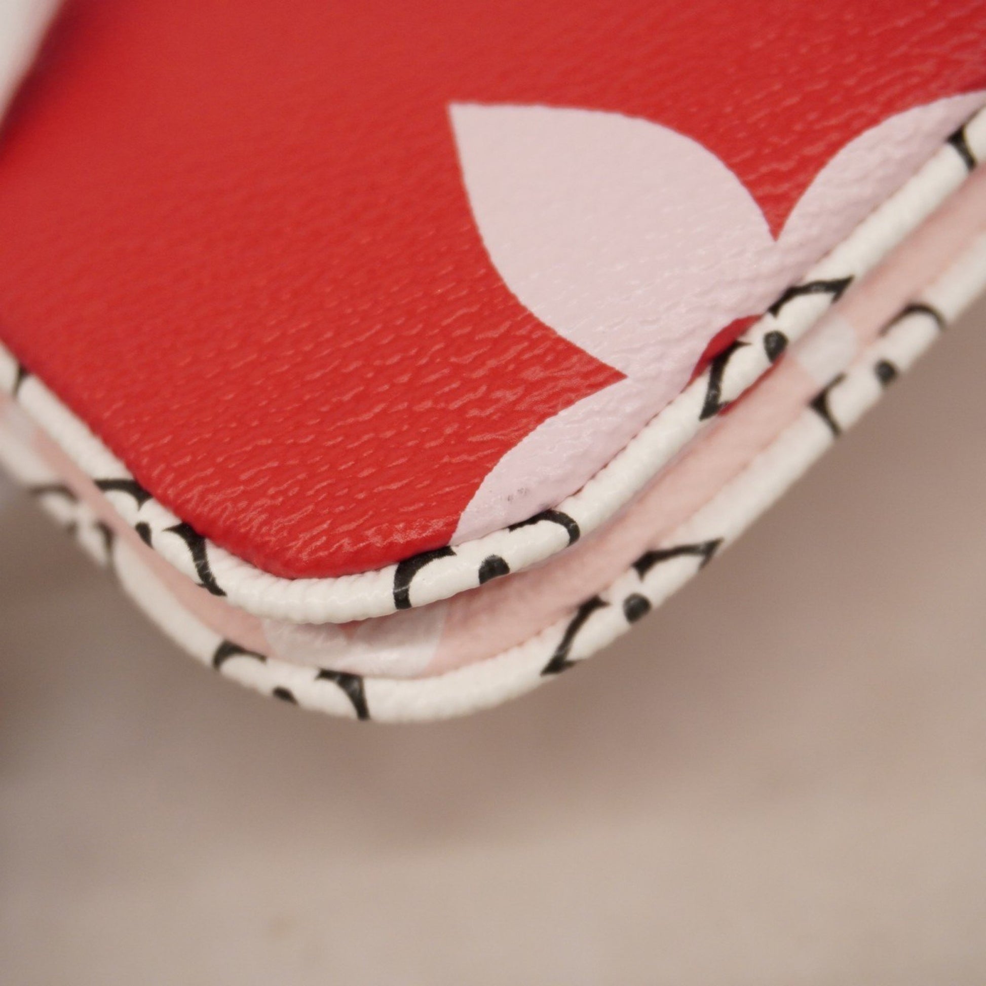 Louis Vuitton Double Zip, Red, Canvas, clutch