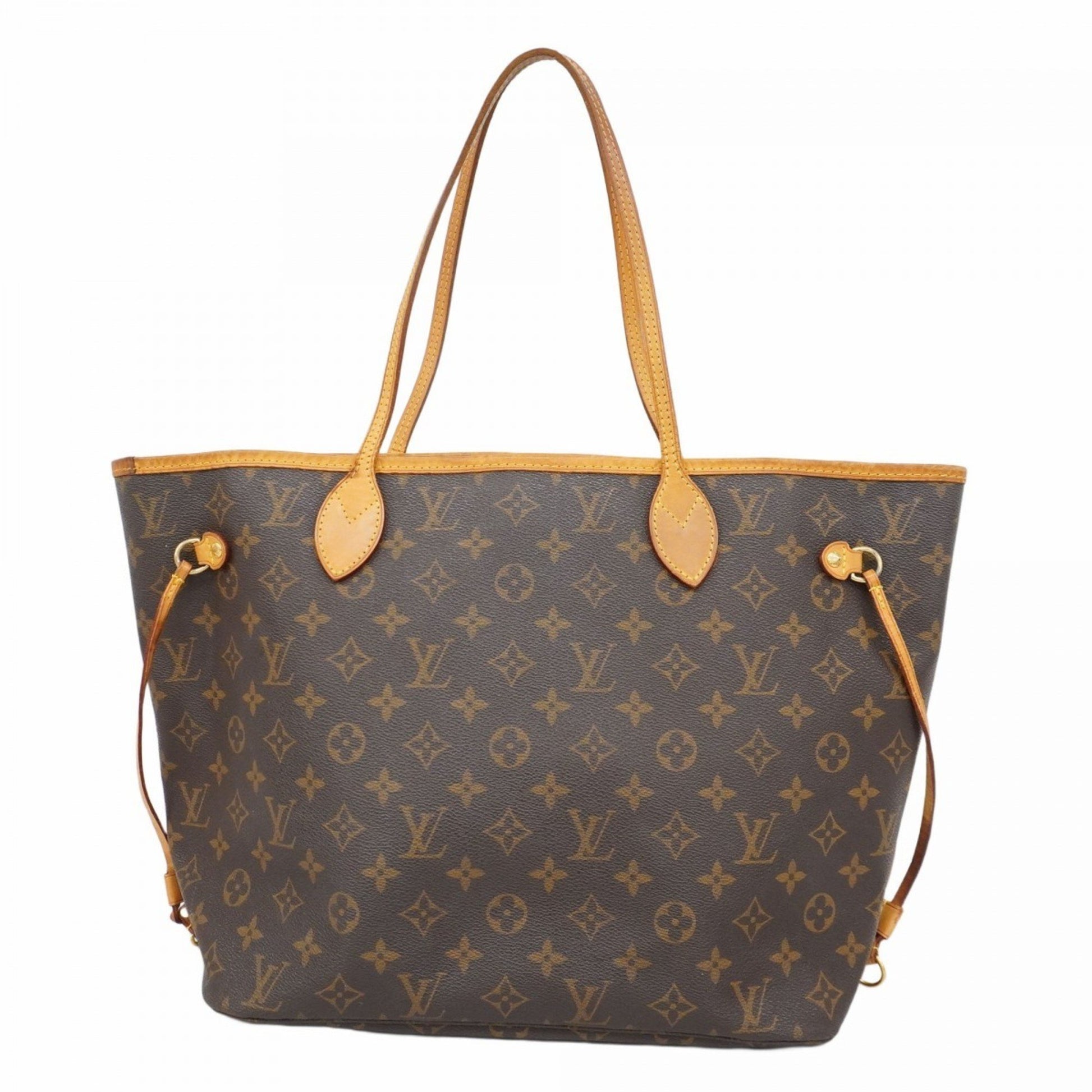 Louis Vuitton Neverfull MM, Brown, Canvas, tote