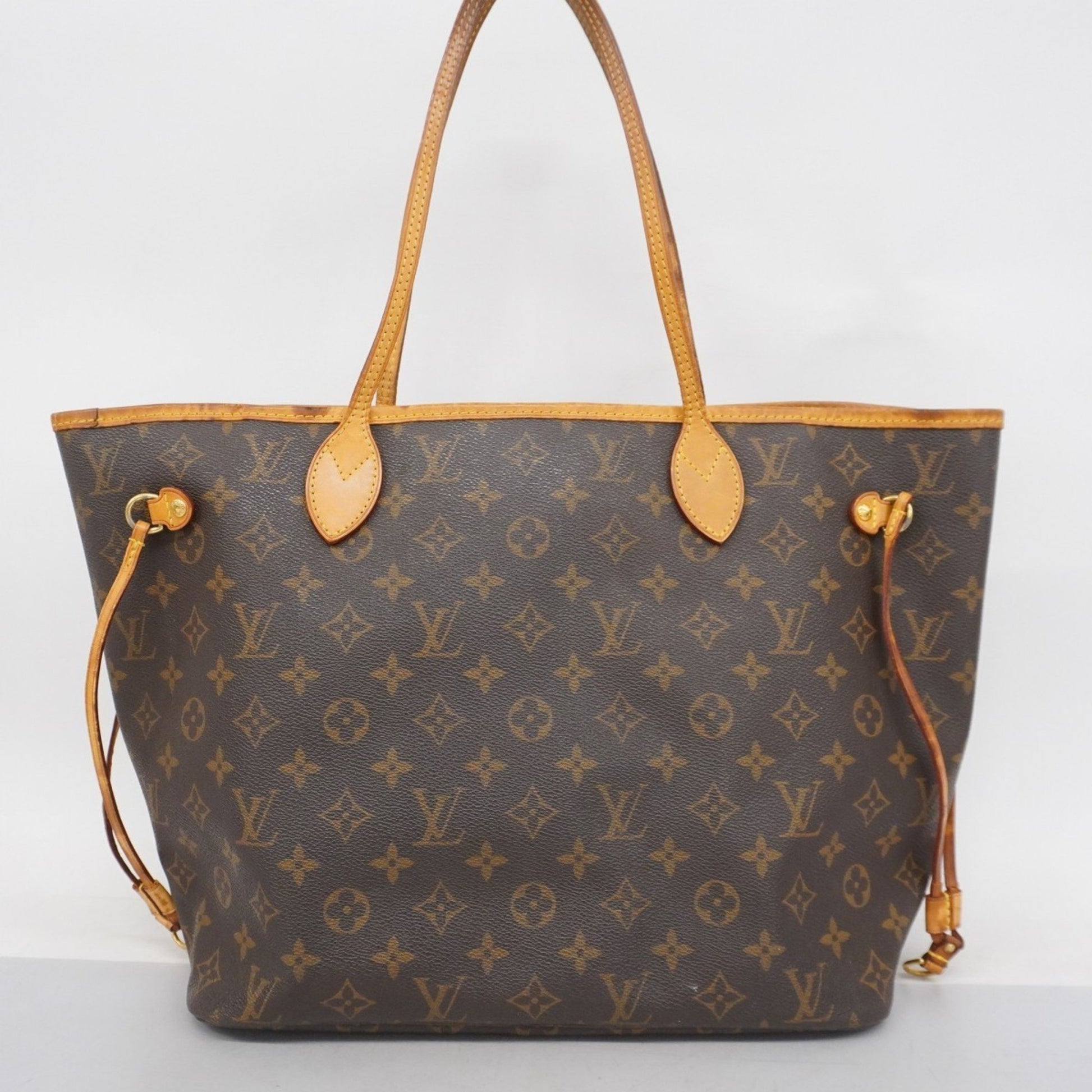 Louis Vuitton Neverfull MM, Brown, Canvas, tote