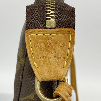 Louis Vuitton Pochette Accessoire, Brown, Canvas, clutch