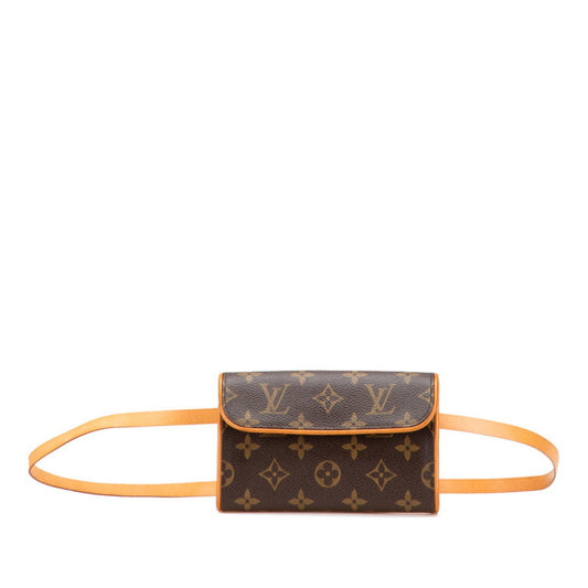 Louis Vuitton Florentine, Brown, Canvas, clutch