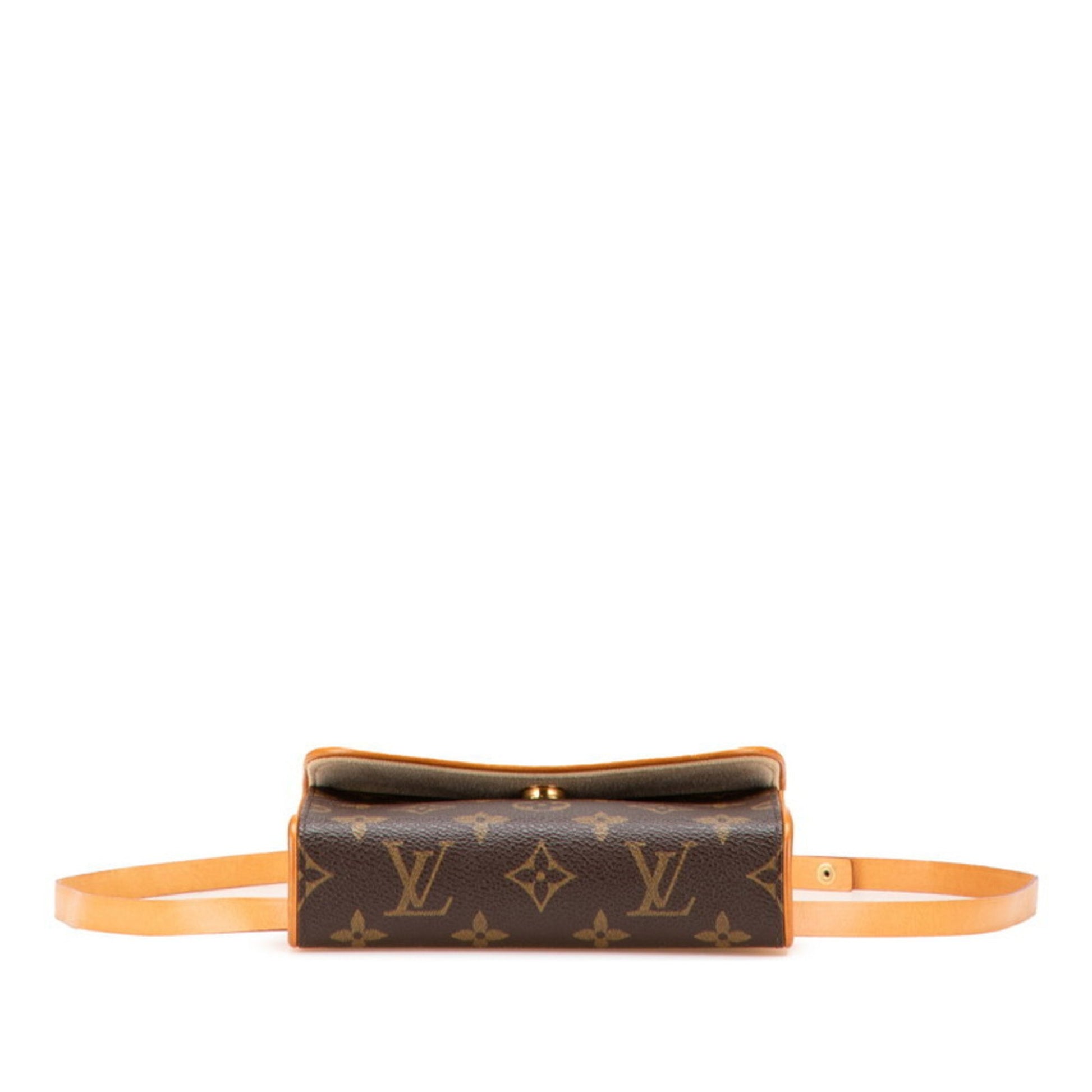 Louis Vuitton Florentine, Brown, Canvas, clutch