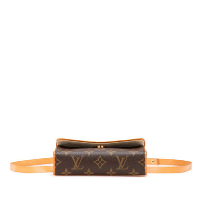 Louis Vuitton Florentine, Brown, Canvas, clutch