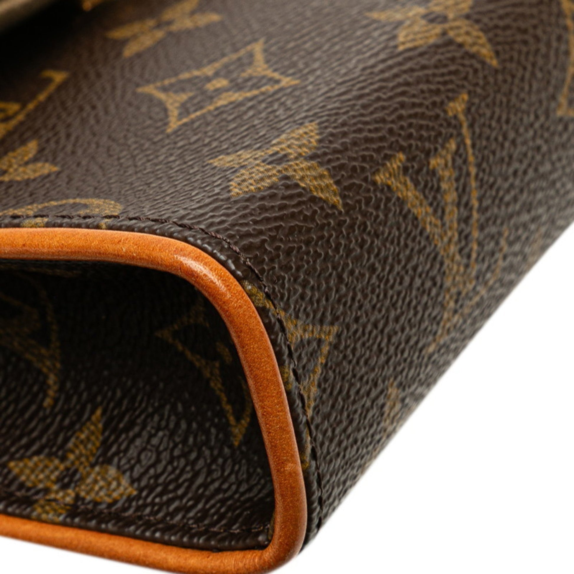 Louis Vuitton Florentine, Brown, Canvas, clutch