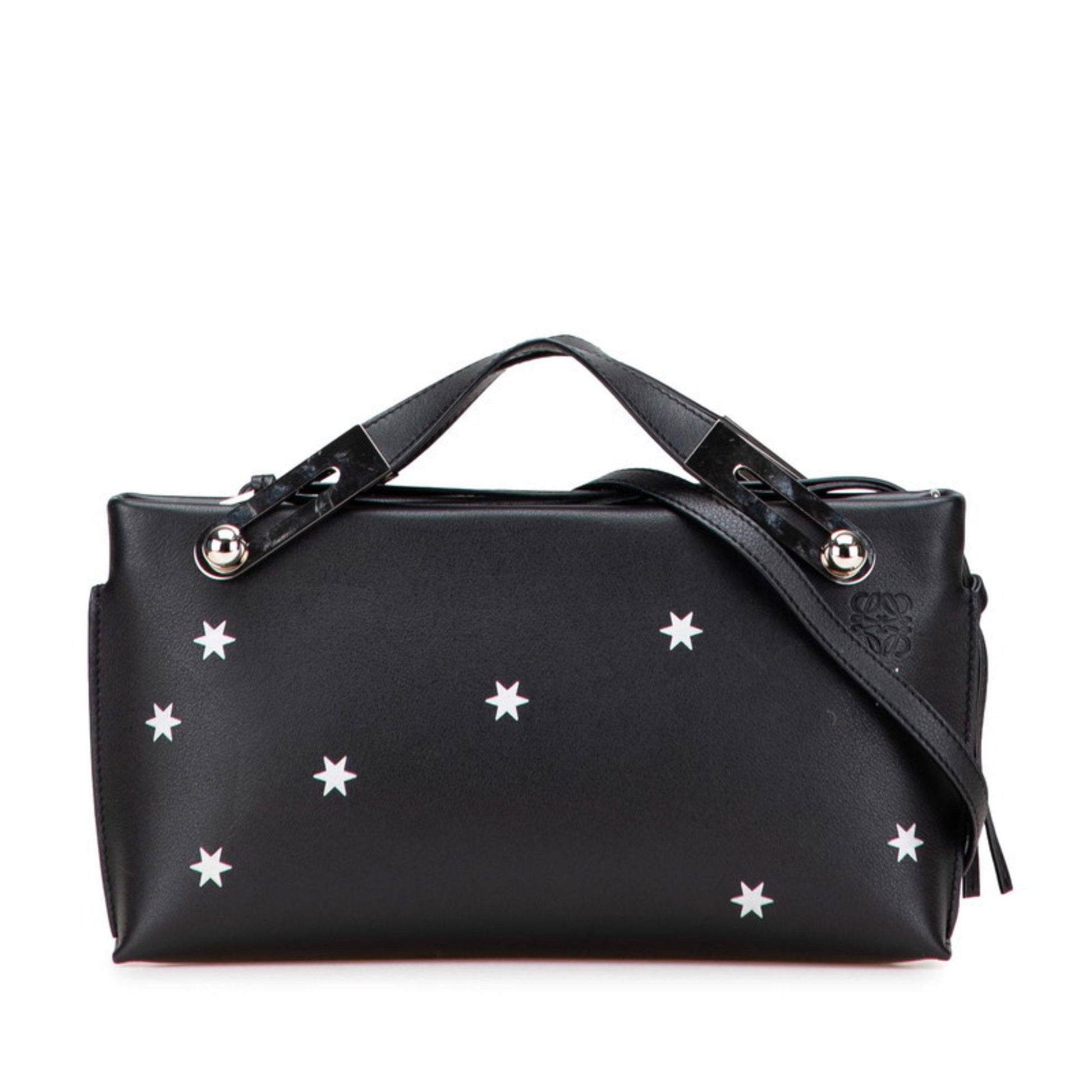 Loewe Missy, Black, Leather, handbag