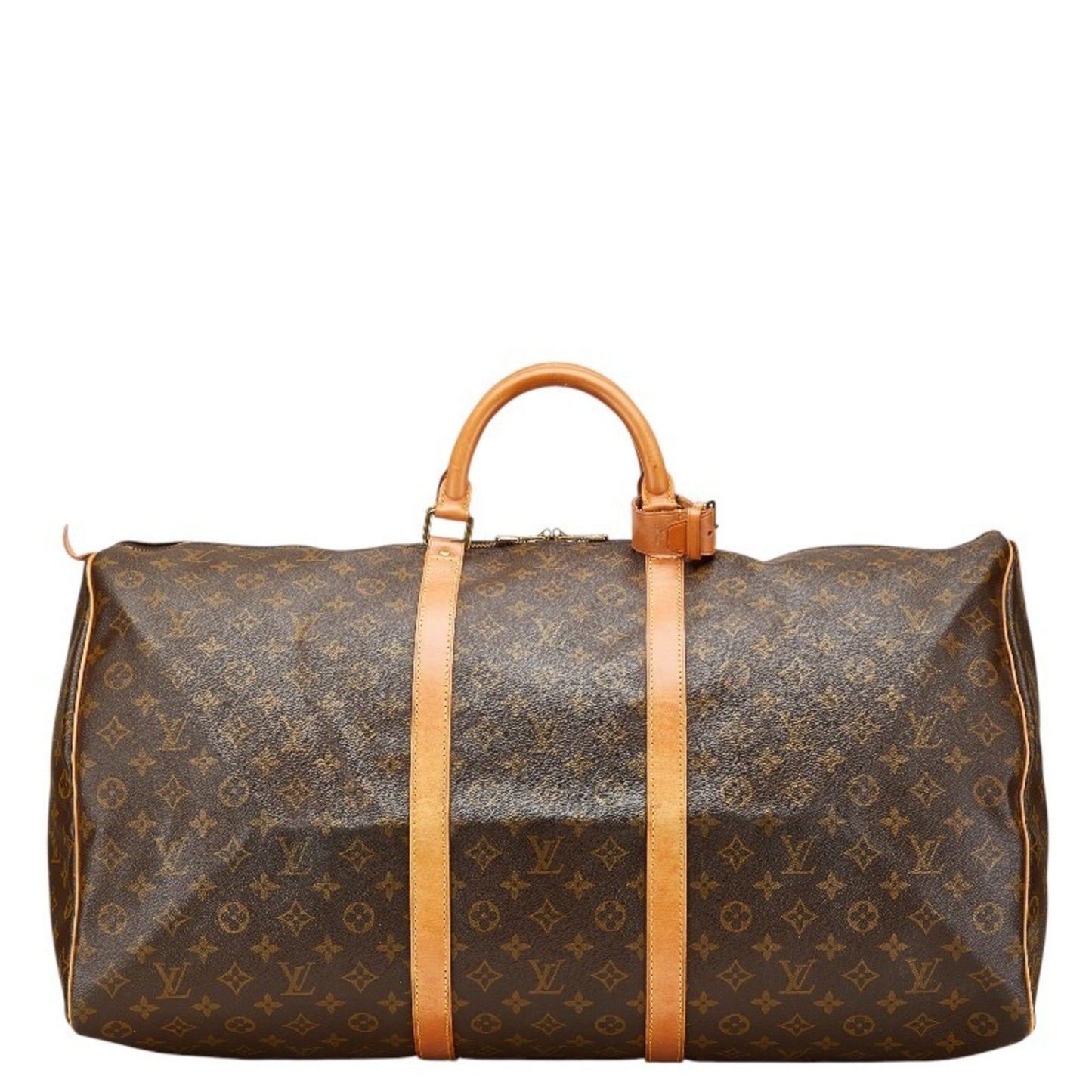 Louis Vuitton Keepall 60, Brown, Canvas, travel