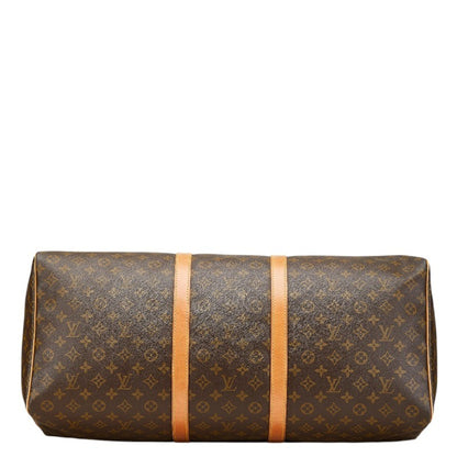 Louis Vuitton Keepall 60, Brown, Canvas, travel