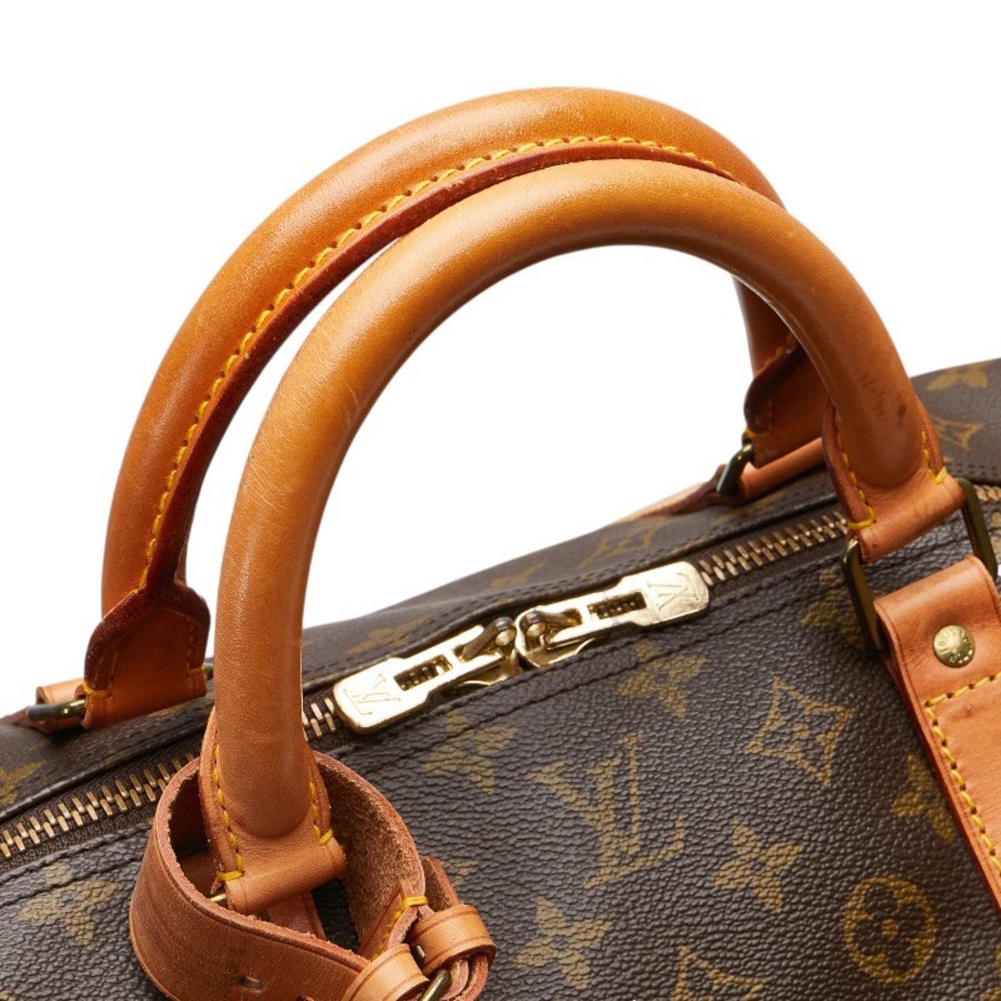 Louis Vuitton Keepall 60, Brown, Canvas, travel