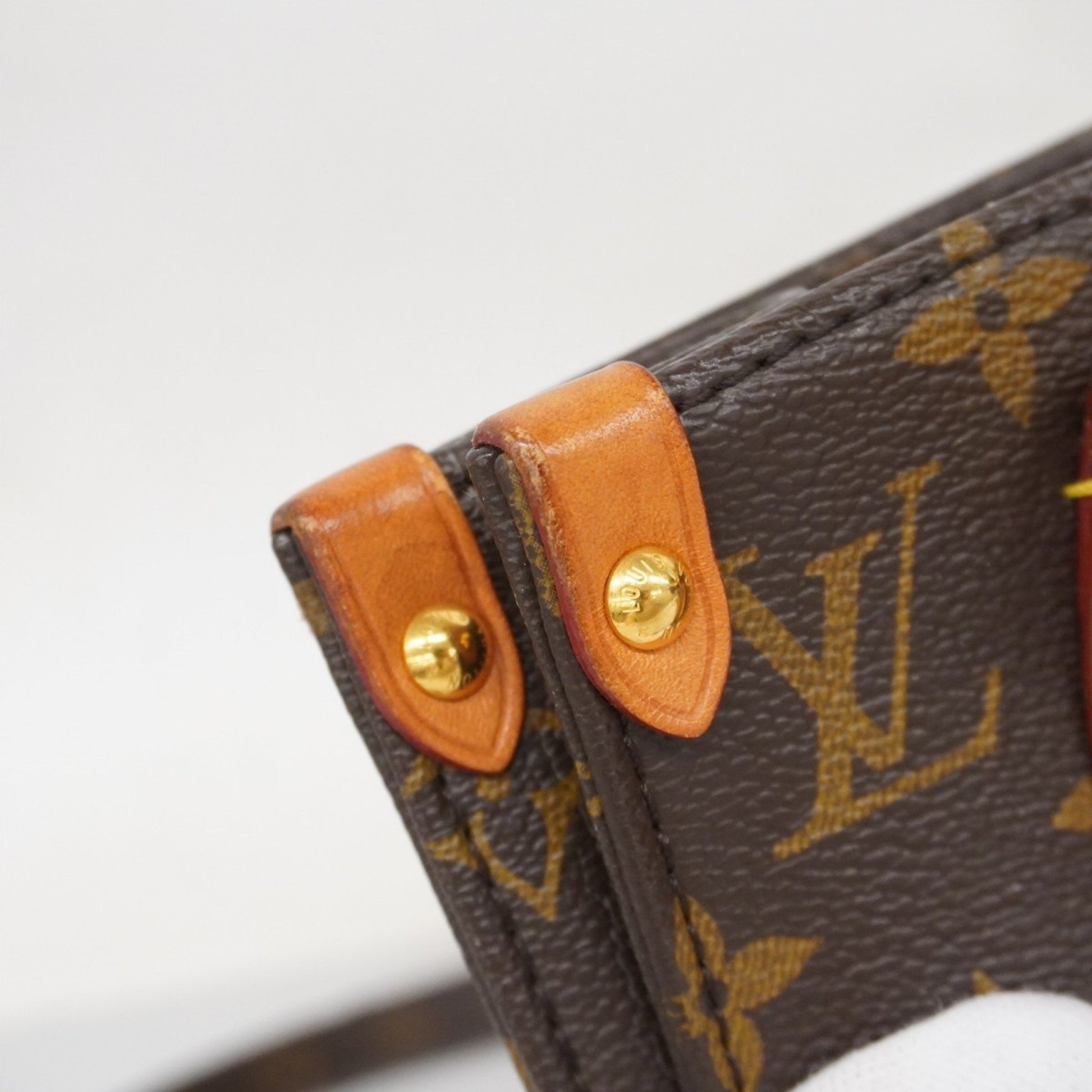 Louis Vuitton Sac Plat, Brown, Canvas, handbag