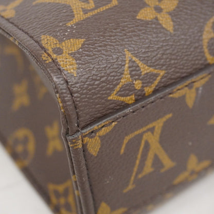 Louis Vuitton Sac Plat, Brown, Canvas, handbag