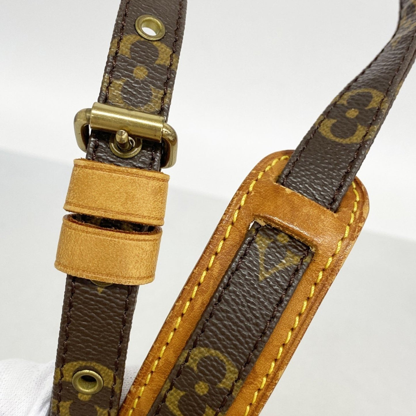 Louis Vuitton Danube, Brown, Canvas, shoulder