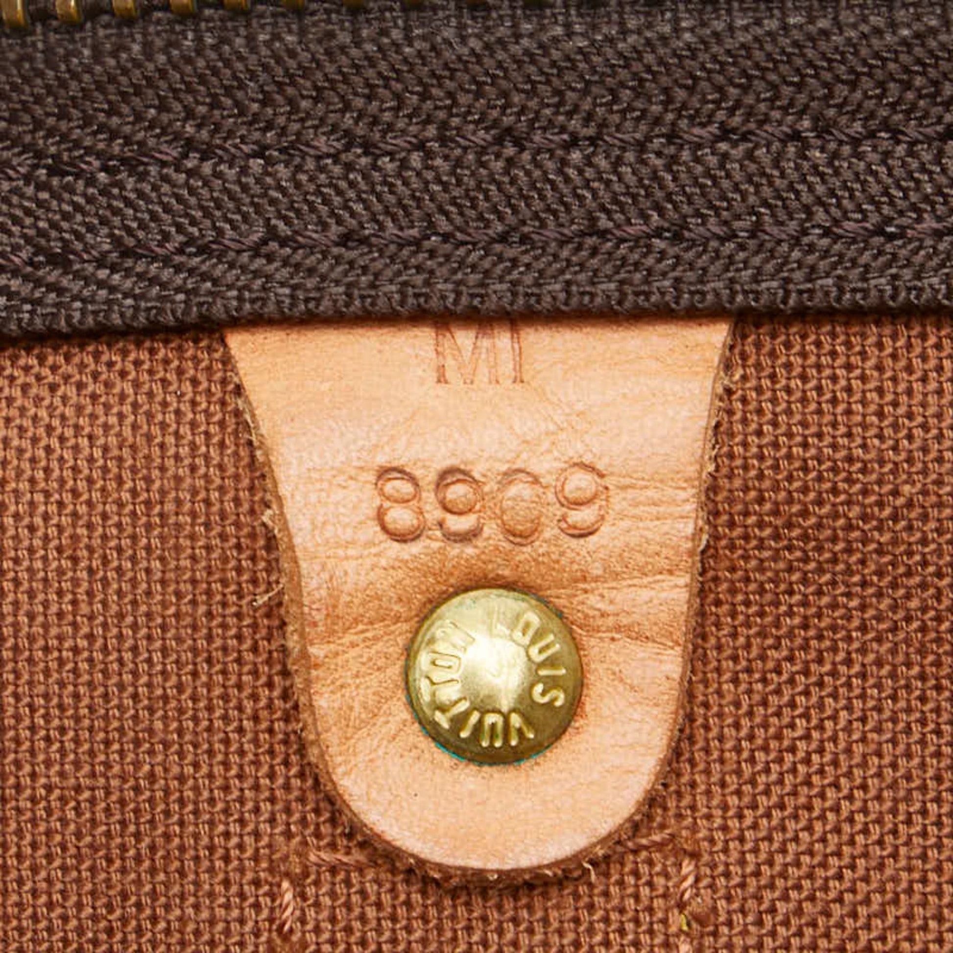 Louis Vuitton Keepall 60, Brown, Canvas, travel