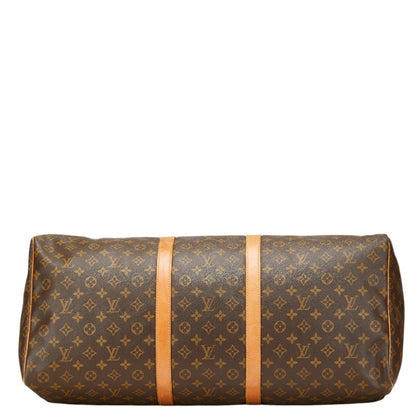 Louis Vuitton Keepall 60, Brown, Canvas, travel