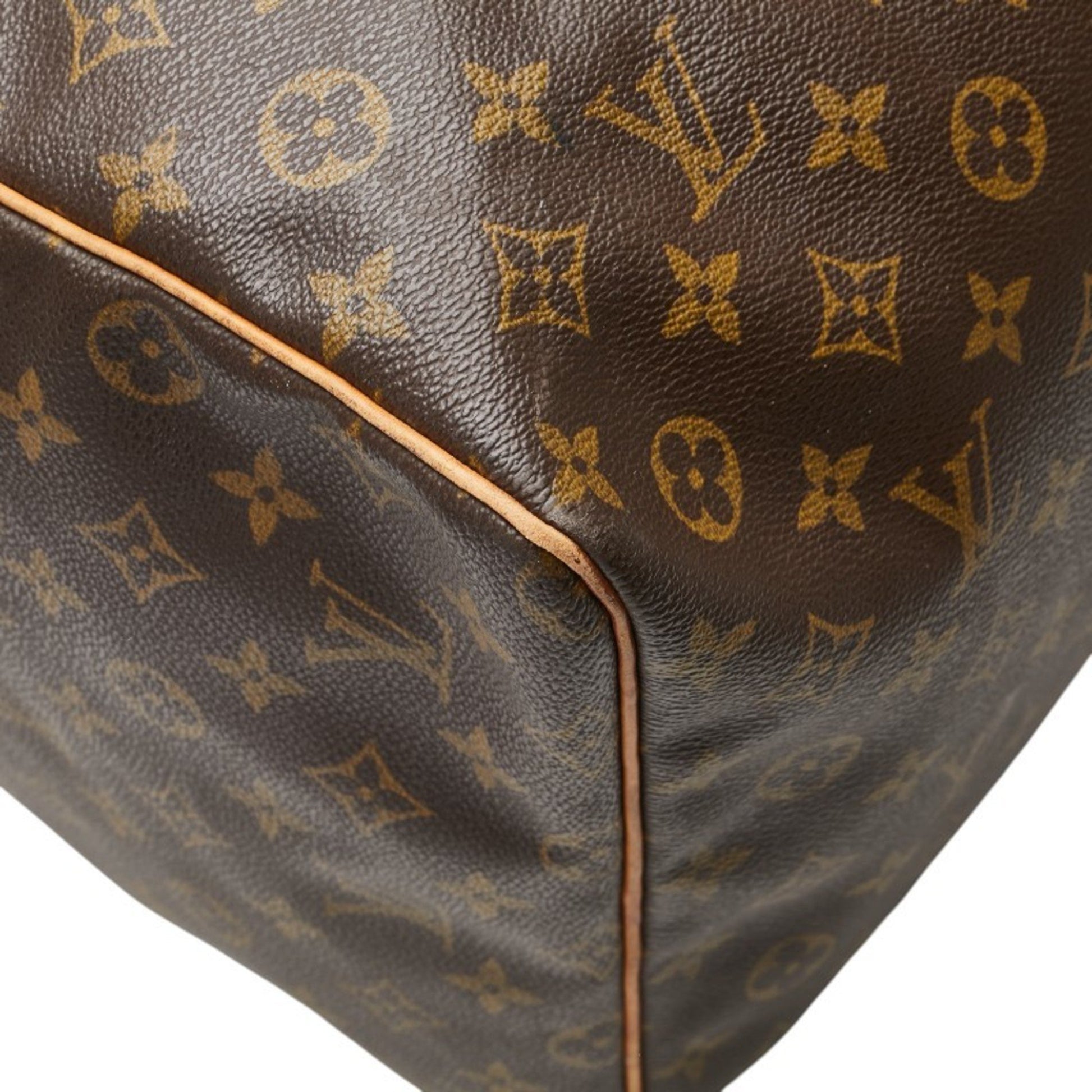 Louis Vuitton Keepall 60, Brown, Canvas, travel